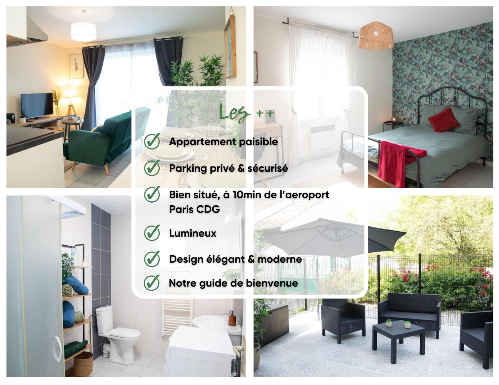 Djial - Proche De Cdg Et Du Parc Asterix Apartment Дамартен-ан-Гоел Екстериор снимка